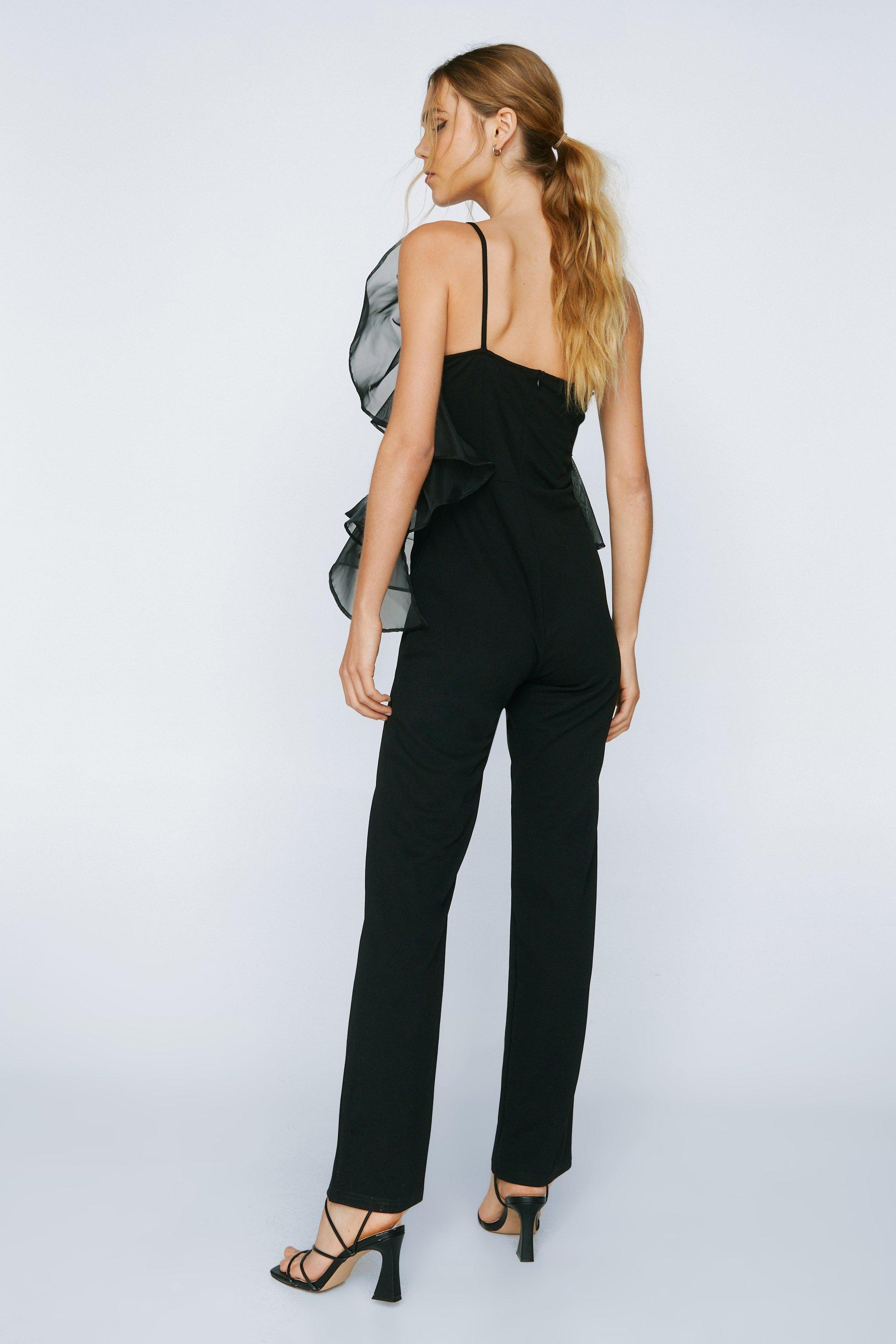 Boohoo store strapless jumpsuit