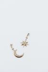 NastyGal Moon And Star Jewel Drop Earrings thumbnail 3