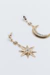 NastyGal Moon And Star Jewel Drop Earrings thumbnail 4