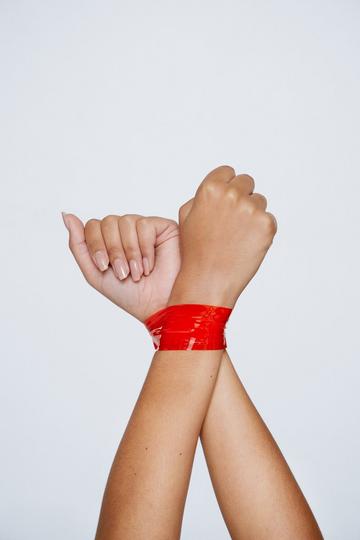 PVC Bondage Tape red