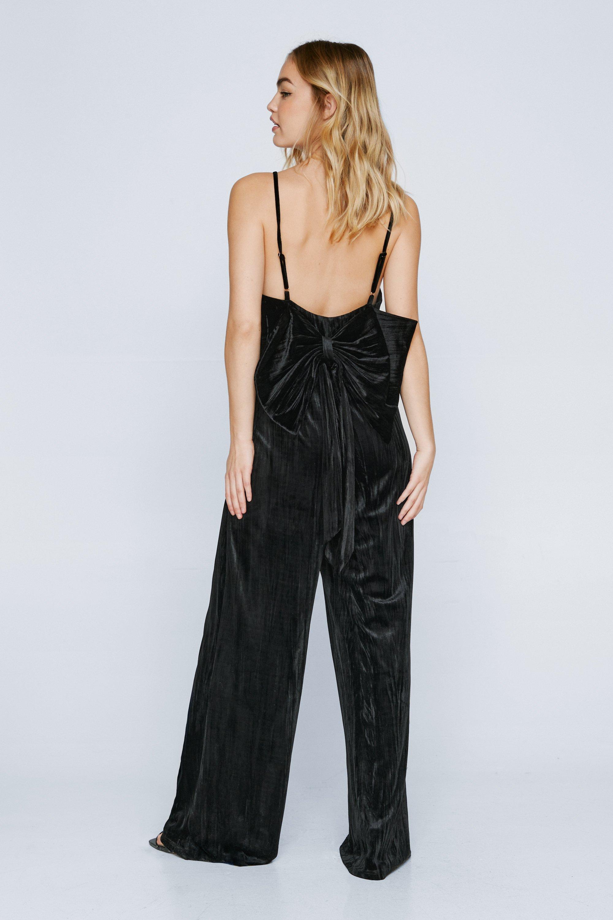 Bow cheap back jumpsuit