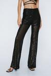 NastyGal Sequin Flared Trousers thumbnail 3