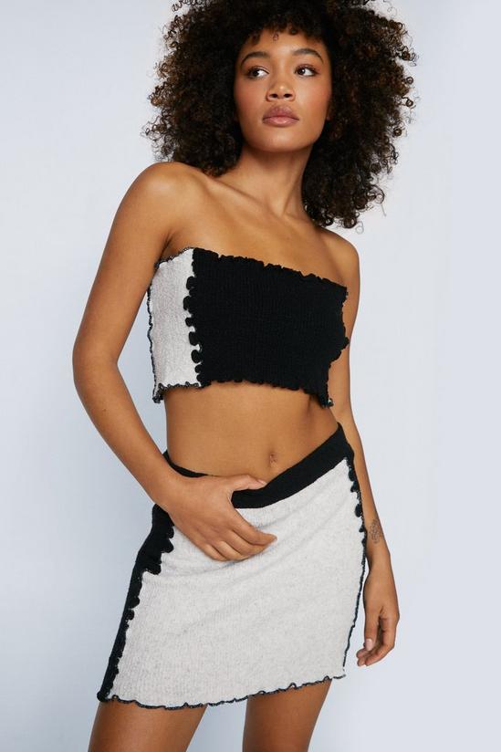 NastyGal Exposed Seam Knitted Mini Skirt 2