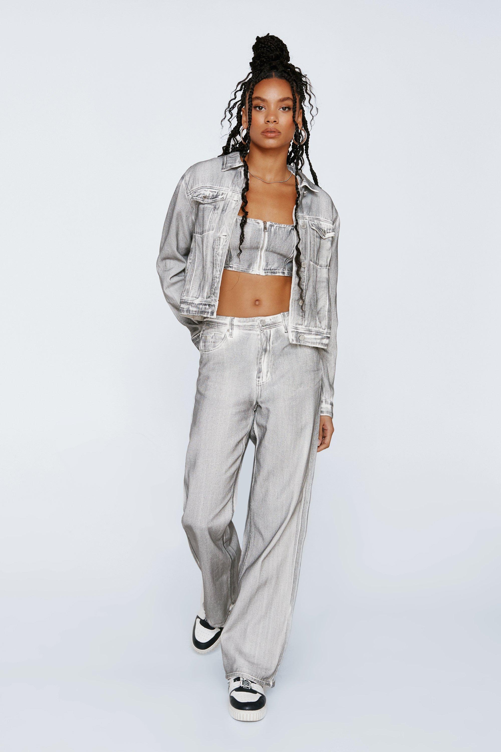 Silver jean outlet jacket