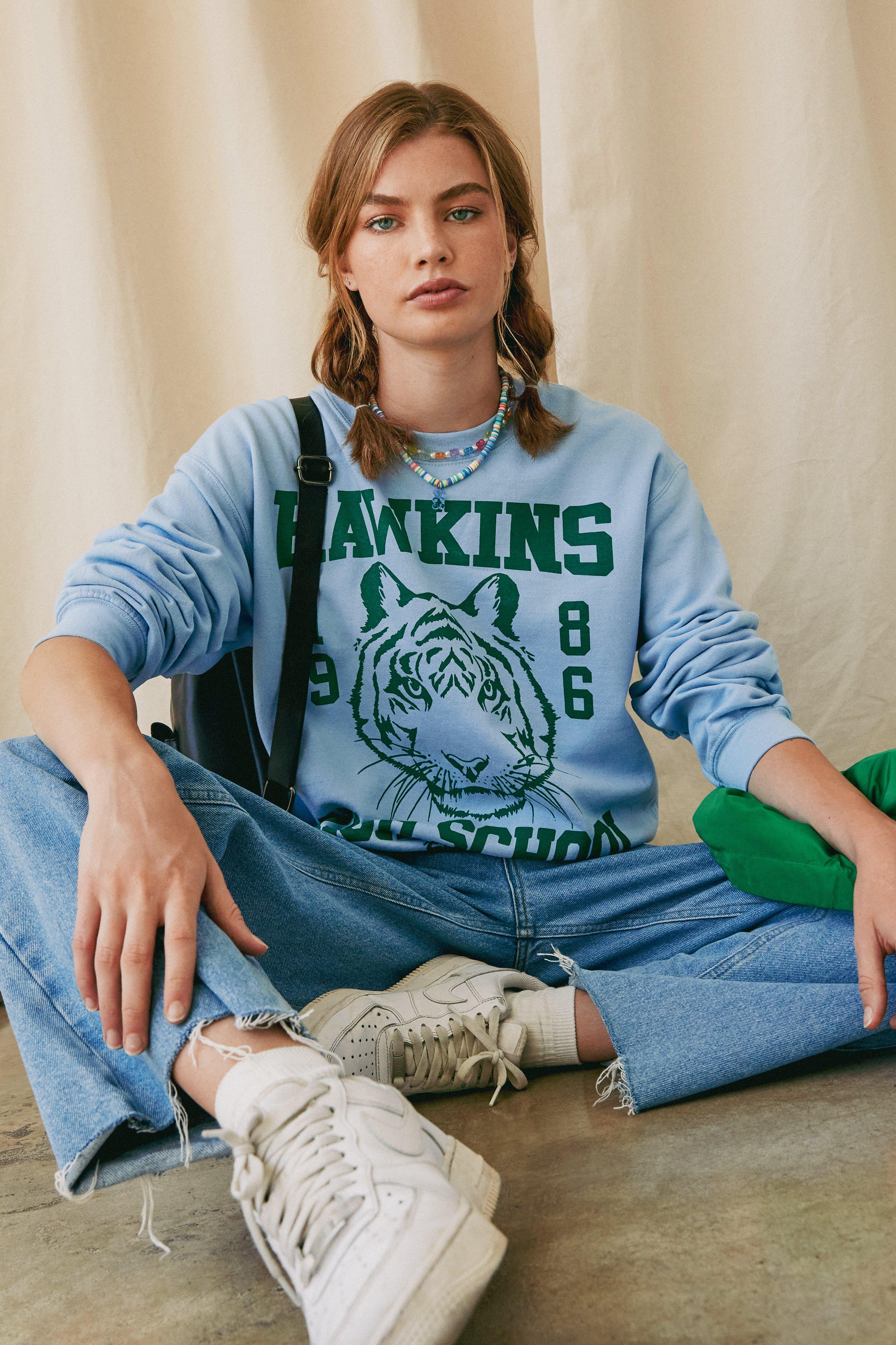 Stranger things deals hawkins sweatshirt