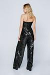 NastyGal All Over Sequin Bow Contrast Bandeau Jumpsuit thumbnail 4