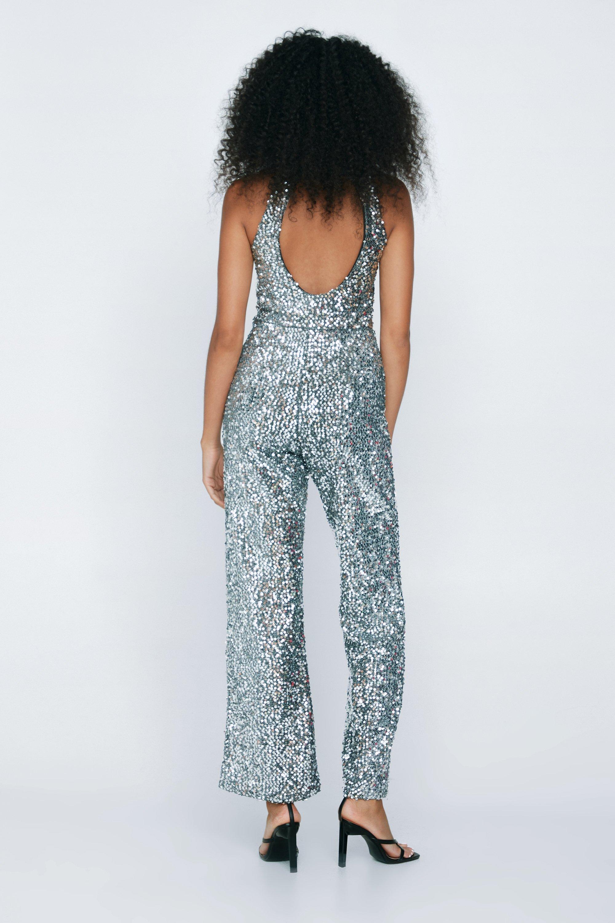 Silver cheap jumpsuit uk