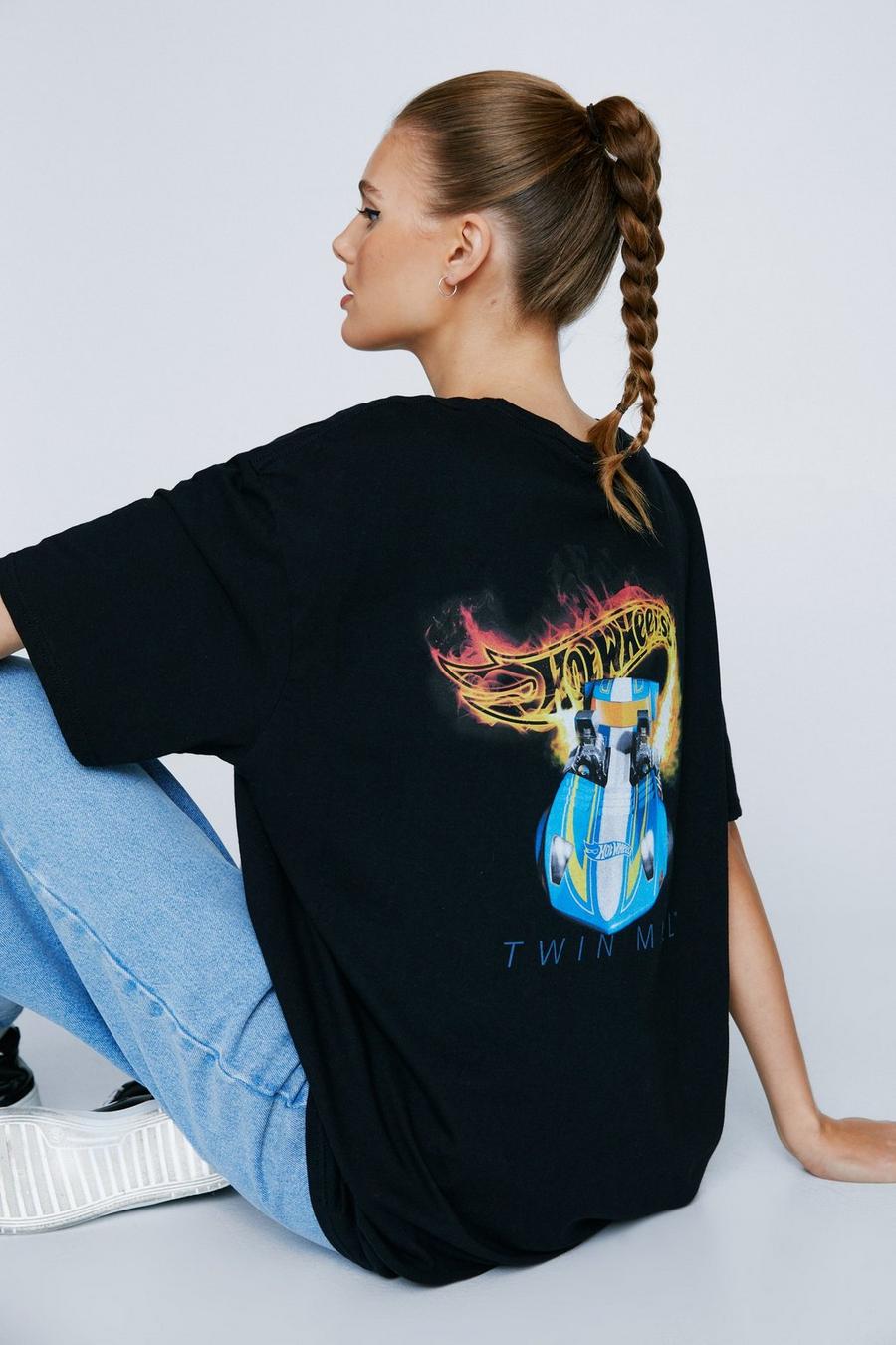 Hot Wheels Graphic Oversized T-shirt image number 1