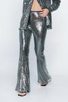 NastyGal Sequin Flare Trousers thumbnail 3