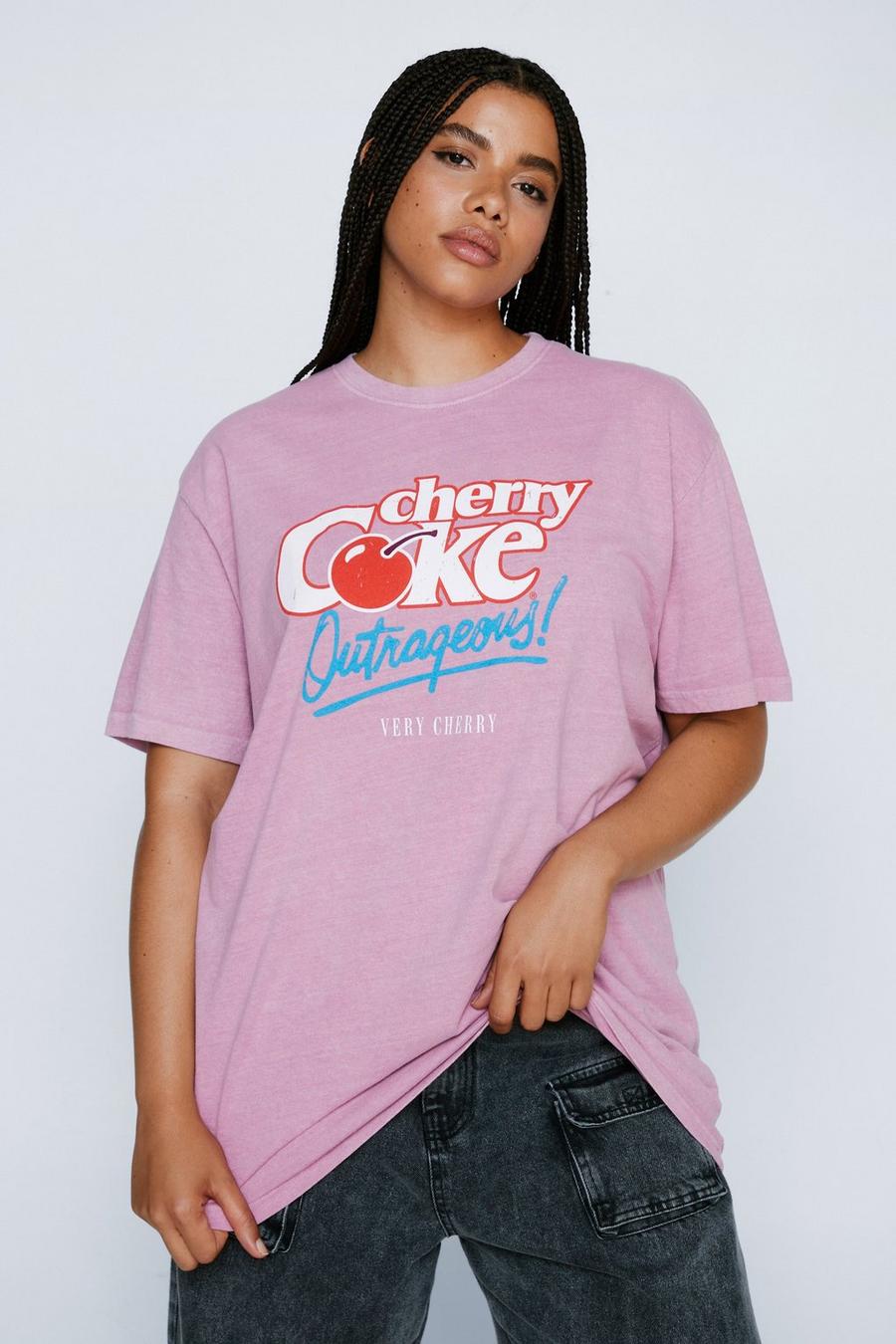 Plus Size Cherry Coke Graphic T-Shirt  image number 1