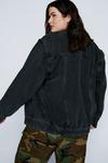 NastyGal Plus Size 2 In 1 Detachable Sleeve Denim Jacket thumbnail 4