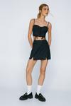 NastyGal Premium Tailored Pinstripe Lace Up Bustier Top thumbnail 2