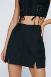 NastyGal Premium Lace Up Mini Skirt thumbnail 1