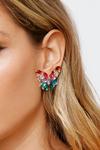 NastyGal Embellished Rainbow Butterfly Earrings thumbnail 1