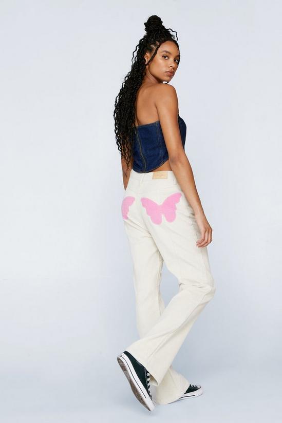 NastyGal Corduroy High Waisted Flare Butterfly Trousers 1
