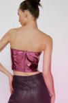 NastyGal Faux Leather Heart Cut Out Bandeau Top thumbnail 4