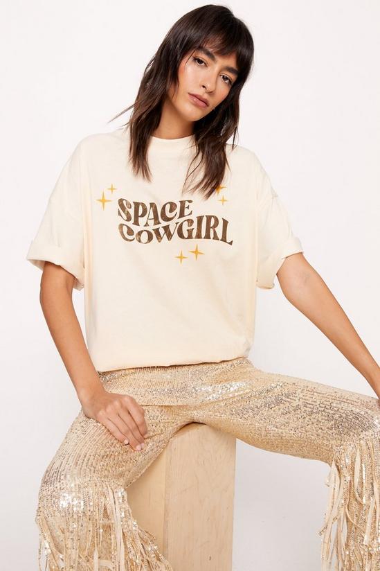 NastyGal Space Cowgirl Graphic Oversized T-shirt 2