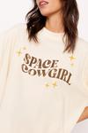 NastyGal Space Cowgirl Graphic Oversized T-shirt thumbnail 3
