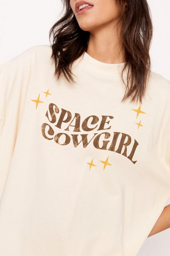 NastyGal Space Cowgirl Graphic Oversized T-shirt 3