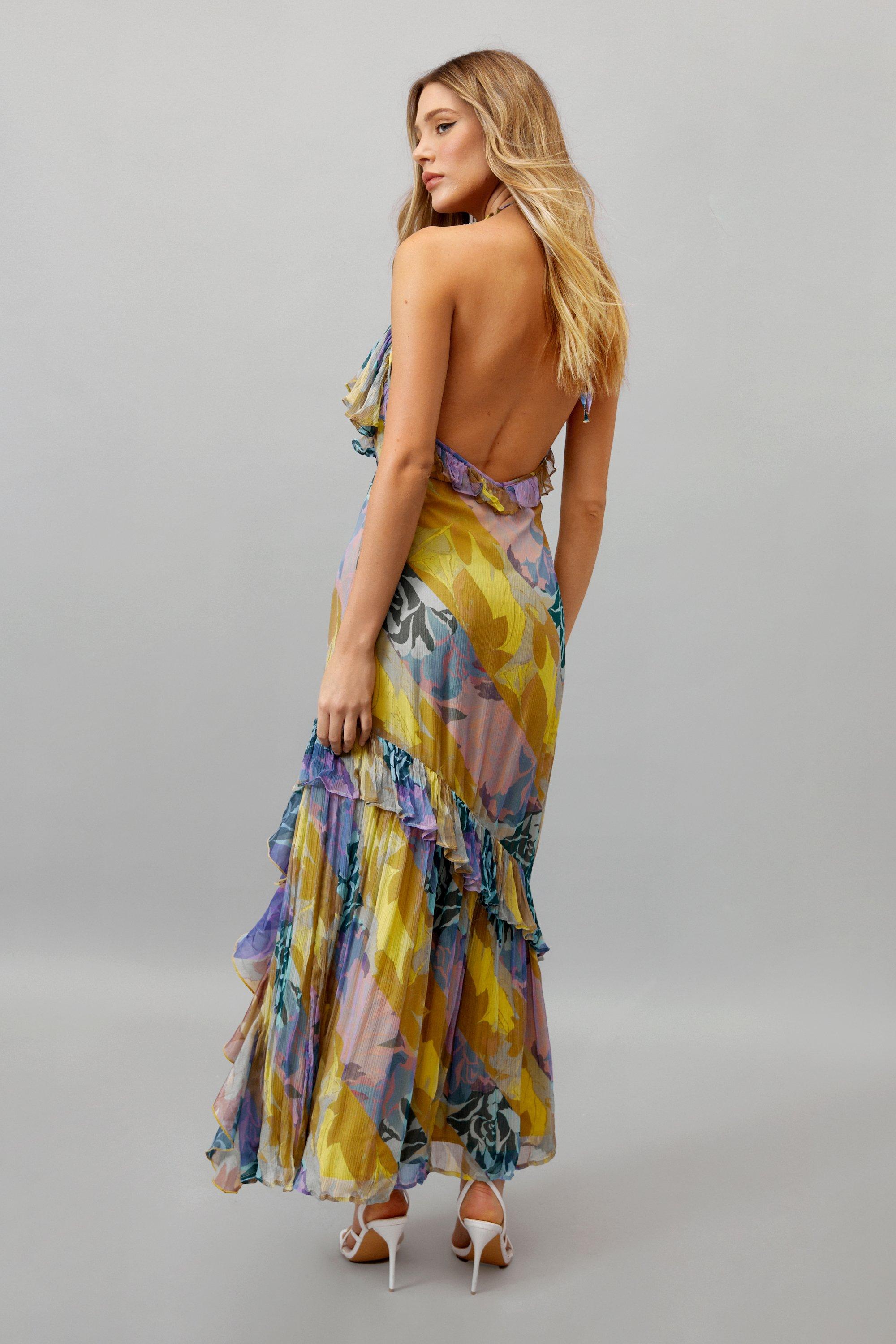 Mixed floral 2024 maxi dress