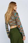 NastyGal Ruched Front Space Dye Knitted Jumper thumbnail 4