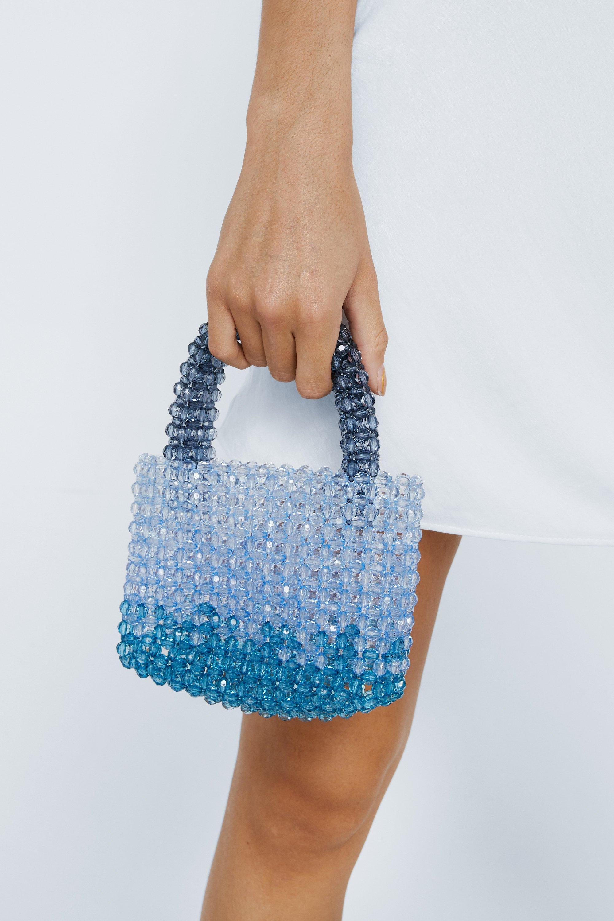 Beaded mini hot sale tote bag