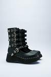NastyGal Faux Leather Buckle Detail Ankle Boots thumbnail 4