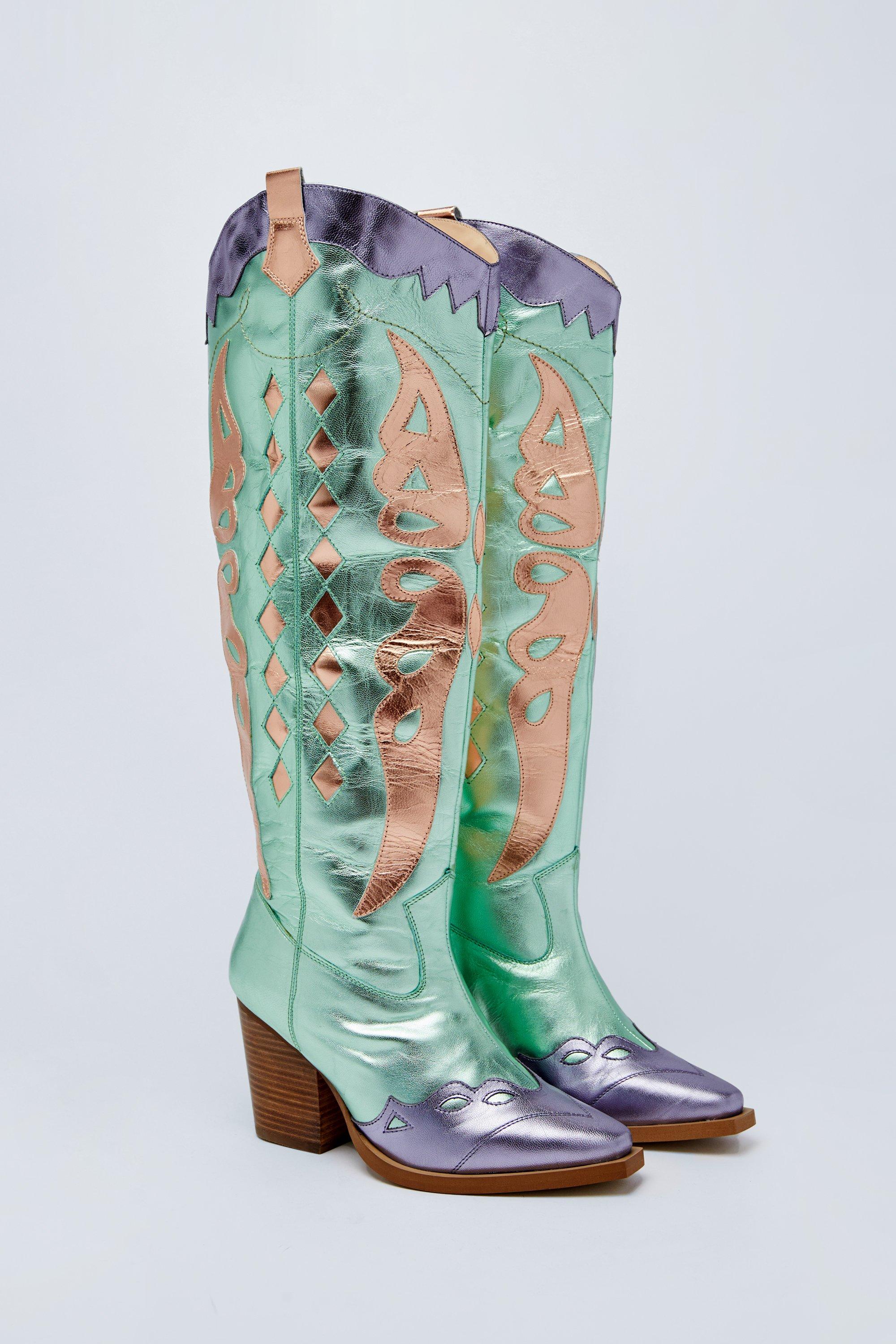 Turquoise best sale boots uk