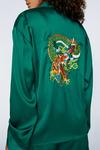 NastyGal Embroidered Dragon Shirt & Shorts PJ Set thumbnail 2
