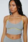 NastyGal Contrast Piping Knitted Lounge Corset Top thumbnail 2