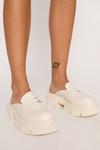 NastyGal Faux Leather Backless Chunky Loafers thumbnail 1