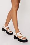 NastyGal Faux Leather Studded Chunky Sandals thumbnail 1