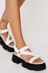 NastyGal Faux Leather Studded Chunky Sandals thumbnail 2
