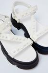NastyGal Faux Leather Studded Chunky Sandals thumbnail 4