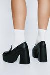 NastyGal Faux Leather Heeled Loafers thumbnail 2