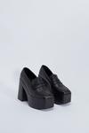 NastyGal Faux Leather Heeled Loafers thumbnail 4