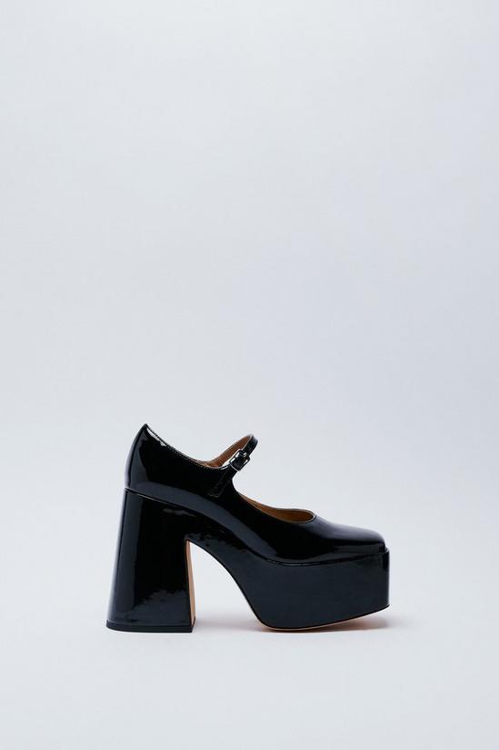 NastyGal Faux Leather Platform Mary Janes 3