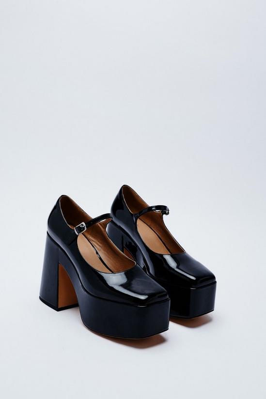 NastyGal Faux Leather Platform Mary Janes 4