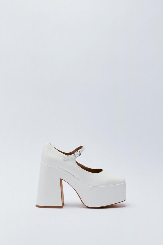 NastyGal Faux Leather Platform Mary Janes 3
