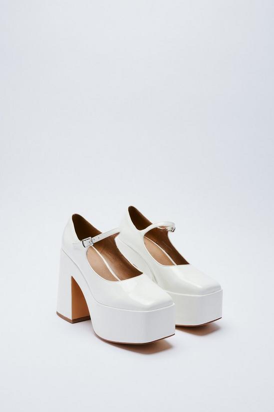 NastyGal Faux Leather Platform Mary Janes 4