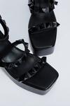 NastyGal Faux Leather Studded Platform Heels thumbnail 4