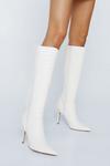 NastyGal Faux Leather Padded Knee High Boots thumbnail 2