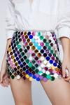 NastyGal Multi Coloured Disc Chainmail Mini Skirt thumbnail 4