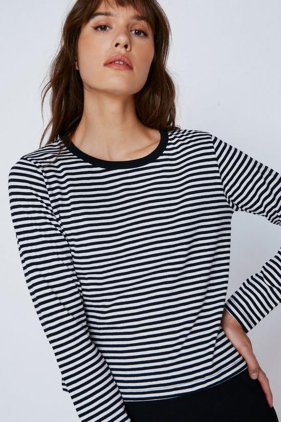 NastyGal Relaxed Fit Stripe Long Sleeve T-shirt 3