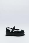 NastyGal Faux Leather Color Block Platform Mary Janes thumbnail 3