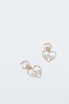 NastyGal Diamante Embellished Flame Heart Earrings thumbnail 3