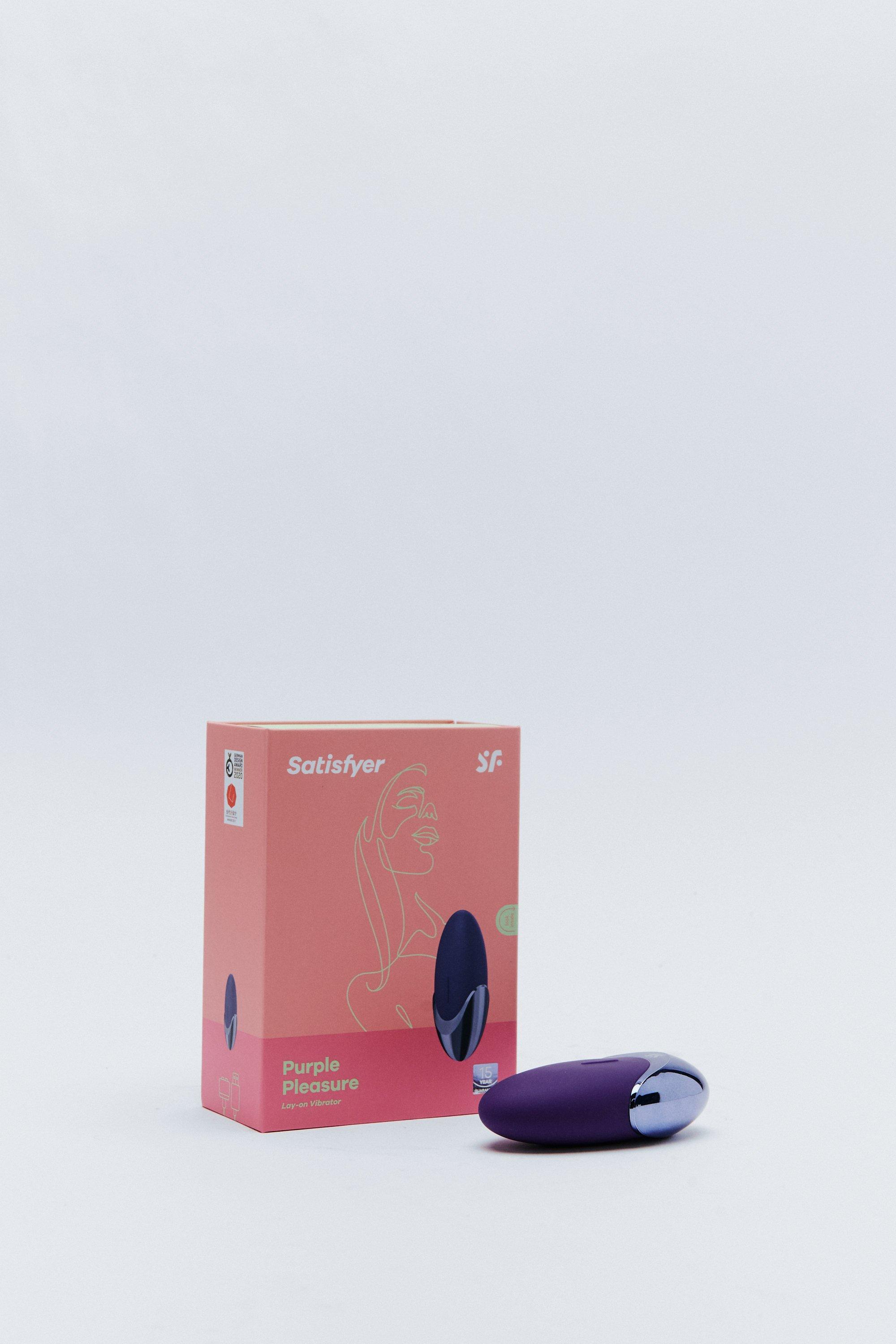 Satisfyer Lay-On Purple Pleasure Vibrator | boohoo UK