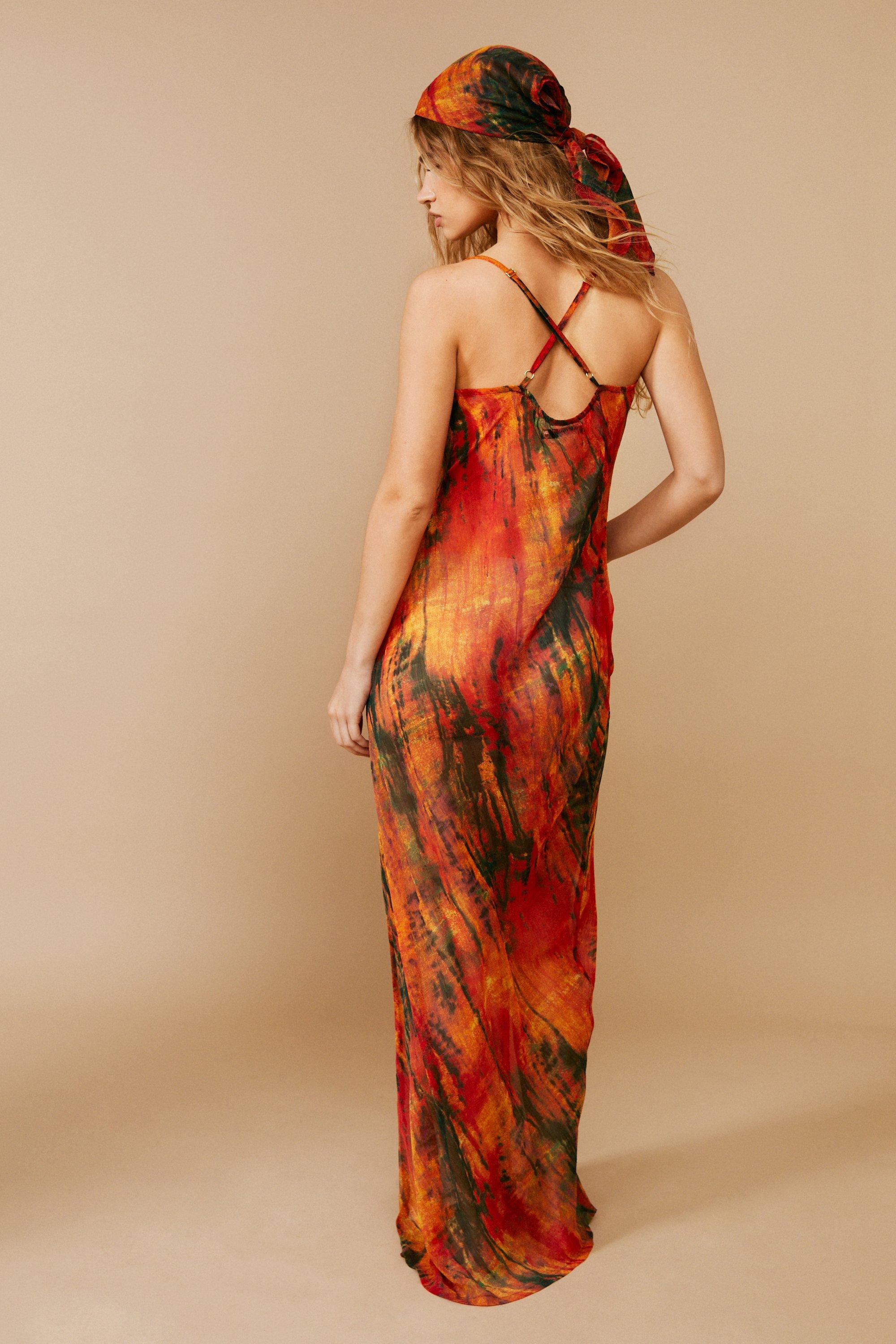 American twist tie hot sale dye maxi dress