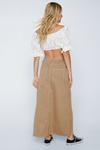 NastyGal Contrast Stitch Cut Out Detail Maxi Skirt thumbnail 4