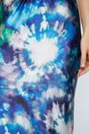 NastyGal Tie Dye Printed Satin Bias Maxi Skirt thumbnail 2